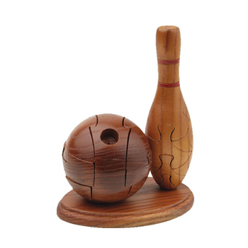 3D Wooden Bowling Puzzle