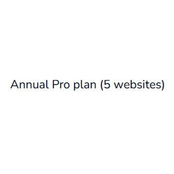 Annual Pro plan