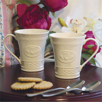 Belleek Claddagh Mugs