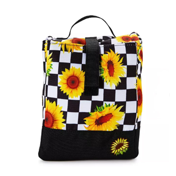 Checkered Sunflower Lunch Box