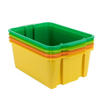 Classroom Stacking Bins – Citrus – Set Of 4