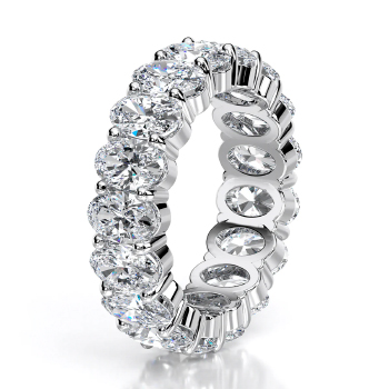 Oval Cut Diamond Eternity Band