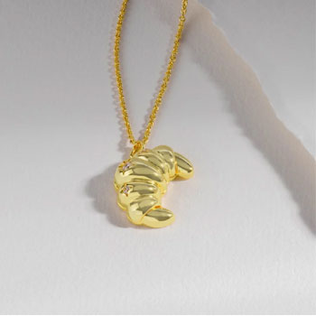 Croissant Gold Necklace