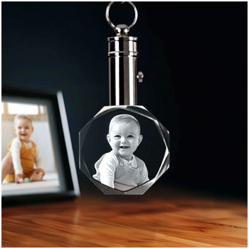 Crystal Photo Keychain