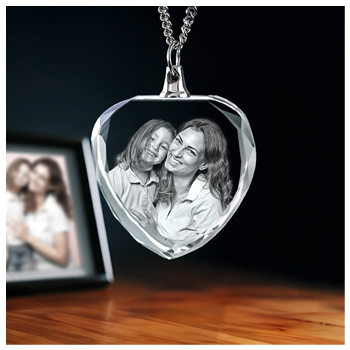 Crystal Photo Necklace