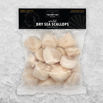 Fulton's Finest Wild Colossal Dry Sea Scallops - 1lb