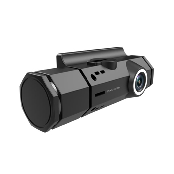 Dual Rotating Night Vision Dashboard Camera w/ Motion & Crash Sensor