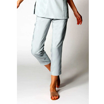 Faux Linen Crop Pant