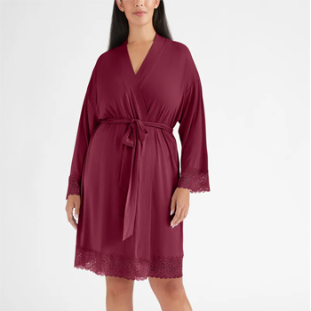 Lace Trim Robe