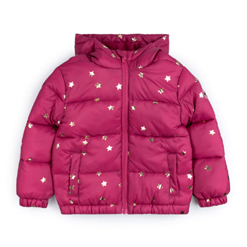 Magenta Hooded Packable