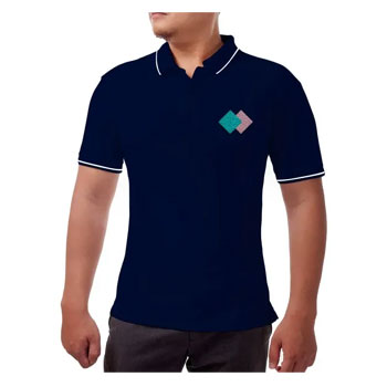 Men Blue Polo Shirt