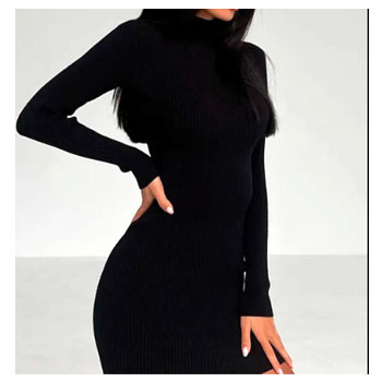 Knit Mini Sweater Dress