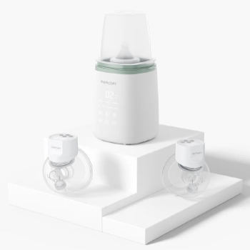 S12 Pro Warmer Bundle: Double S12 Pro Wearable Breast Pump and 6-in-1 Fast Baby Bottle Warmer