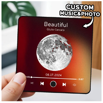 Moon Phase Music Fridge Magnet