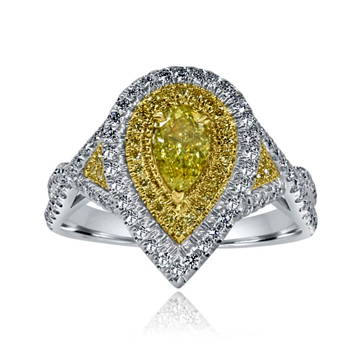 Pear Diamond Infinity Ring