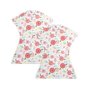 Pink Poppy Zipadee-Zip Swaddle Transition - Fleece - Bundle of 2