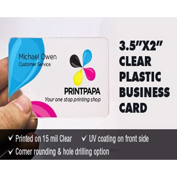 Clear Plastic Business Card