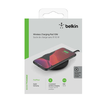 PWR10400 Belkin BOOST UP CHARGE 10W Qi Wireless Charging Pad with Wall Charger