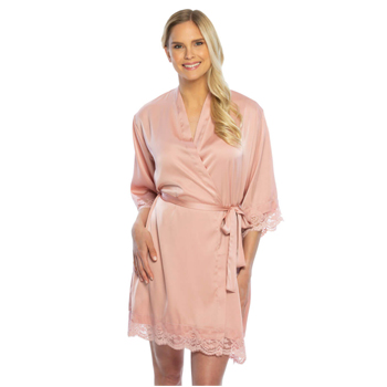 Satin Lace Robe