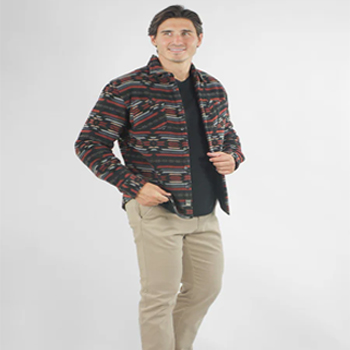 Sherpa Bonded Polar Fleece Shirt Jacket