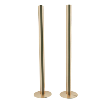 Trade Direct Polished Brass Sleeving Kit 300mm (pair)