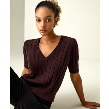 V-Neck Cashmere T-shirt